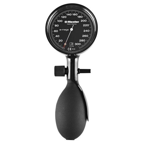 Huyết Áp Kế Dạng Đồng Hồ Riester E-mega 1375-150 - Thiết Kế Sang Trọng, Độ Chính Xác Cao, 1 Ống Dây hoặc 2 Ống Dây, Chất Lượng ISO 13485