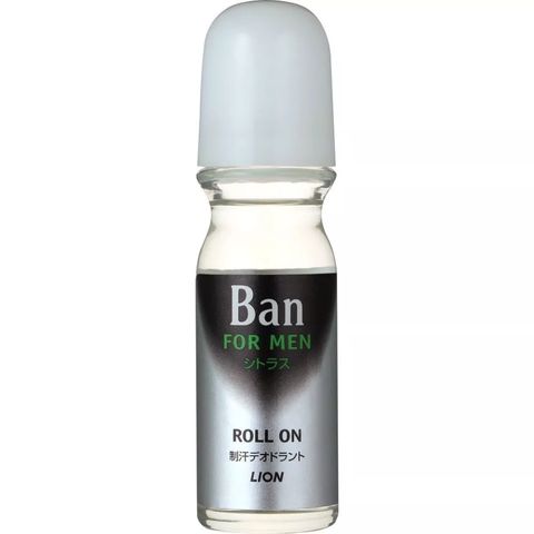 Lăn Khử Mùi Nam Lion Ban For Men Roll On - Kháng Khuẩn, Ngăn Mồ Hôi 24h, Hương Cam Chanh Tươi Mát, Dùng Cho Nam