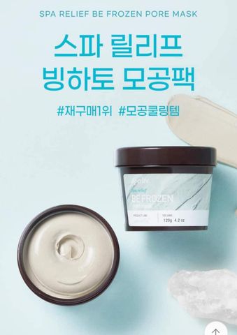 Mặt Nạ Đất Sét Băng Lạnh Aperire Spa Relief Be Frozen Pore - Kiềm Dầu, Sạch Lỗ Chân Lông, Cảm Giác Mát Lạnh 120g