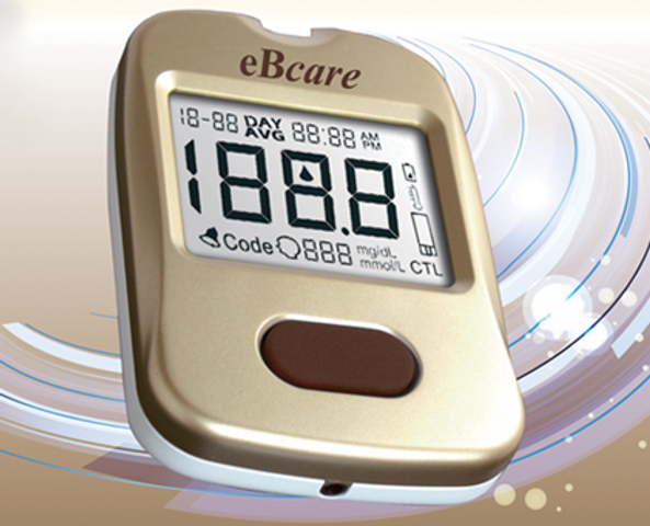 Máy Đo Đường Huyết eBcare Chuyên Dụng - Ghi Nhớ 450 Kết Quả Đo, Kết Nối Máy Tính, Đo Chính Xác 99%
