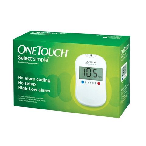 Máy Đo Đường Huyết OneTouch Select Simple Johnson & Johnson - Thiết Kế Cầm Tay, Đo Chính Xác 99% Dễ Sử Dụng