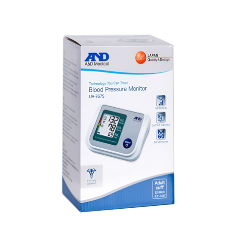 Máy Đo Huyết Áp Bắp Tay A&D UA-767S - Thiết Bị Theo Dõi Huyết Áp Tự Động, Màn Hình CLD Lớn, Độ Chính Xác Cao, Dễ Dàng Sử Dụng
