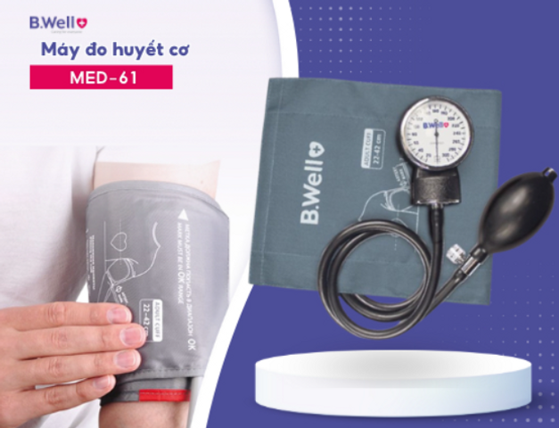 Máy Đo Huyết Áp Cơ B.Well Swiss MED-61 - Độ Chính Xác Cao, Bền Bỉ, Vòng Bít 22-42cm, Đặc Biệt Hỗ Trợ Gia Đình