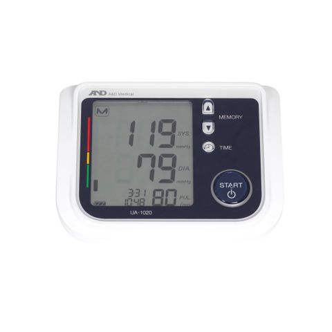 Máy Đo Huyết Áp Tự Động AND UA-1020 - Nhịp Tim, Kết Quả Chính Xác, Thiết Kế Thoải Mái, Phát Hiện Bất Thường, Phù Hợp Tất Cả Người Dùng