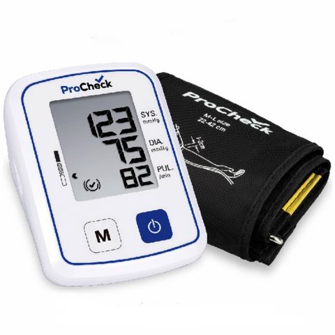 Máy Đo Huyết Áp Nhịp Tim Tự Động Procheck 3UG1-2P - Thiết Kế Nhỏ Gọn, Đo Chính Xác, Lưu Bộ Nhớ 30 Lần, Dành Cho Người Cao Tuổi