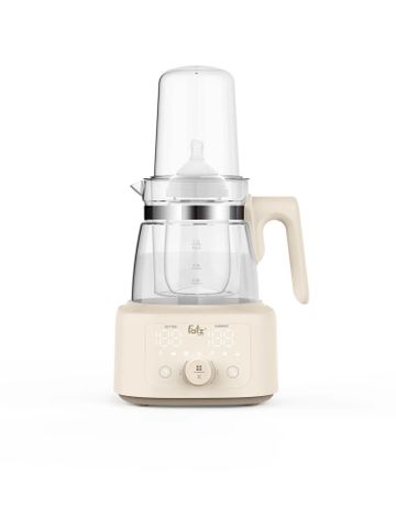Máy Hâm Sữa Fatzbaby HiQuick 3 - Đun Nước Pha Sữa Thủy Tinh, Màn Hình LED, Chức Năng Tiệt Trùng 30 Phút, Dung Tích 1.3L
