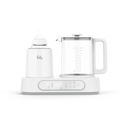 Máy hâm, đun nước pha sữa Fatzbaby Multimax 9 FB9510HB - Công nghệ lắc sữa 360 độ, thiết kế nhỏ gọn, dung tích 1.2L, 5 mức cài đặt thời gian