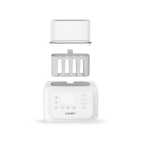 Máy Hâm Sữa Tiệt Trùng Beborn Duppio 1 DBW01TN - Hâm Sữa, Hâm Nóng Thức Ăn, Tiệt Trùng 2 Bình Tiện Lợi Cho Bé