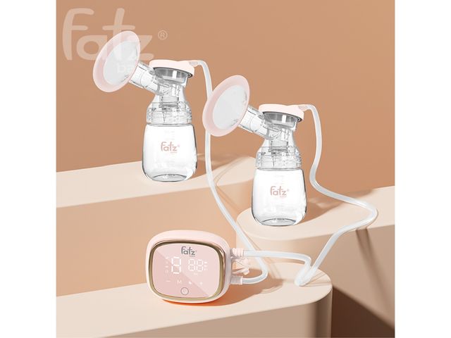 Máy hút sữa điện đôi Fatzbaby Resonance 6 FB1102VN - Tiện lợi, 9 cấp độ hút, pin sạc, tiết kiệm thời gian cho mẹ, tăng sản lượng sữa cho bé