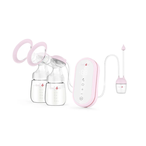Máy Hút Sữa Điện Đôi Beborn BP03 - 2in1 Thông Minh Kèm Hút Mũi, Tiện Lợi Cho Mẹ Và Bé, Công Nghệ Hiện Đại, Dễ Dàng Sử Dụng