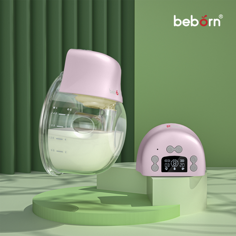 Máy Hút Sữa Điện Rảnh Tay Không Dây Beborn Pezzo 1 WBP01 - Thiết Kế Nhẹ, Tiện Lợi, Cốc 240ml, 3 Chế Độ Hoạt Động Cho Mẹ