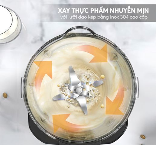 Máy Làm Sữa Hạt Đa Năng Elmich CBE-3902 - Công Suất 800W, Điều Khiển Cảm Ứng, Xay Sinh Tố, Nấu Cháo, Thiết Kế Hiện Đại, Dễ Vệ Sinh