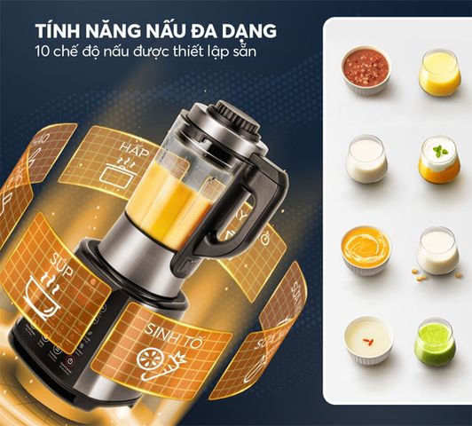 Máy Làm Sữa Hạt Đa Năng Elmich CBE-3902 - Công Suất 800W, Điều Khiển Cảm Ứng, Xay Sinh Tố, Nấu Cháo, Thiết Kế Hiện Đại, Dễ Vệ Sinh