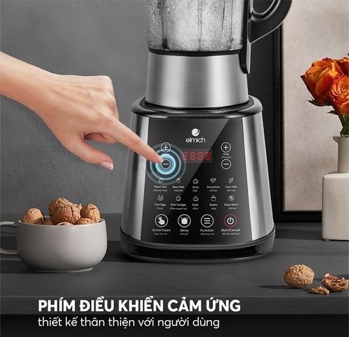 Máy Làm Sữa Hạt Đa Năng Elmich CBE-3902 - Công Suất 800W, Điều Khiển Cảm Ứng, Xay Sinh Tố, Nấu Cháo, Thiết Kế Hiện Đại, Dễ Vệ Sinh