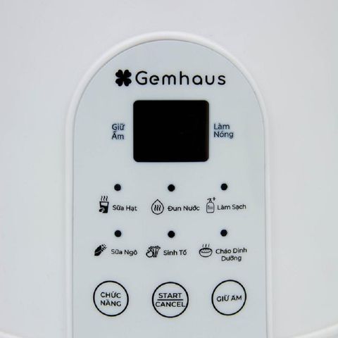 Máy làm sữa hạt Gemhaus GH110 Pro 1000ml - 8 chế độ xay nhuyễn, cối thủy tinh, dễ sử dụng - Sữa hạt thơm ngon cho gia đình