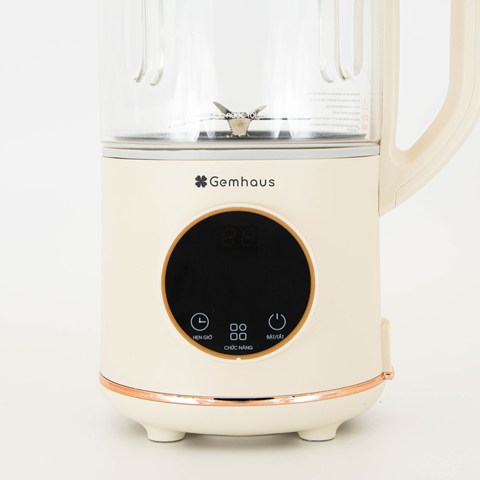 Máy Làm Sữa Hạt Gemhaus GH150 6in1 Dung Tích 1.2L - Xay Đậu Cà Phê, Ngũ Cốc, Nước Ép Rau Củ, Cối Thủy Tinh Chịu Nhiệt
