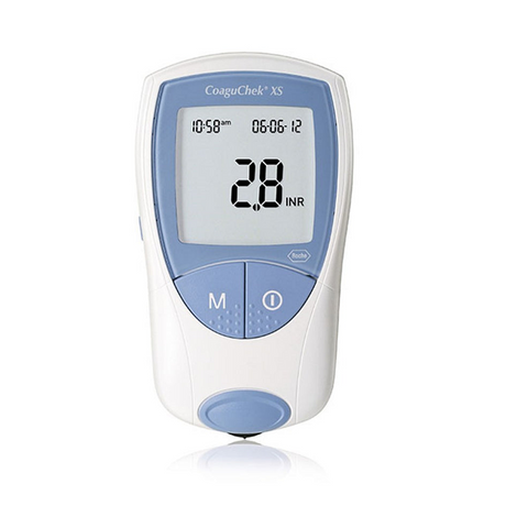 Máy thử đông máu CoaguChek XS - Thiết bị đo INR tại nhà, chính xác và nhanh chóng, màn hình LCD dễ sử dụng, bộ nhớ 100 kết quả.