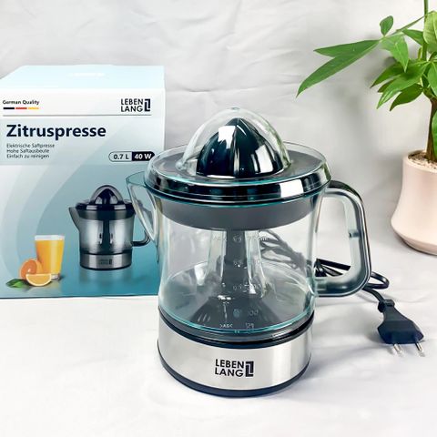 Máy Vắt Cam Lebenlang LB389 - Công Suất 40W, Thiết Kế Nhỏ Gọn, 700ml, Tiết Kiệm Điện Năng, Hoạt Động Êm Ái, Dùng Cho Gia Đình