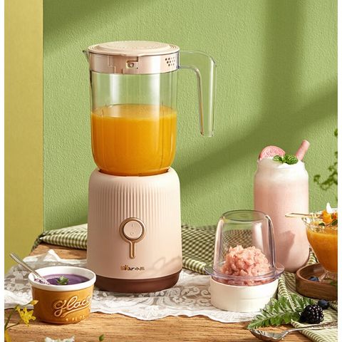 Máy Xay Sinh Tố Bear LLJ-C10S2 Đa Năng - Hai Cối, Công Suất 300W, Chất Liệu Nhựa PP, Thích Hợp Xay Thực Phẩm và Ngũ Cốc