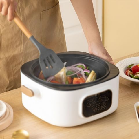 Nồi Lẩu Hấp Điện Đa Năng Thông Minh Melody MLD-623 - Dung Tích 3.5L, Chống Dính, Nấu Lẩu Tại Nhà, Sang Trọng, Tiện Ích