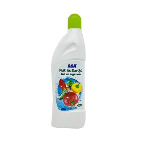 Nước Rửa Rau Quả ASA Fruit And Veggie Wash 600ml - Tẩy Sạch Bacteria và Hóa Chất Từ Thiên Nhiên, Giữ Tươi Nguyên Hương Vị Rau Củ Quả