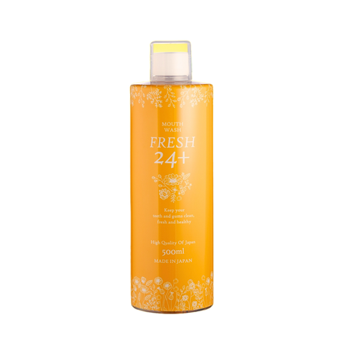 Nước Súc Miệng Mouth Wash Fresh 24+ Hương Bạc Hà 500ml - Khử Mùi Hôi Miệng, Giữ Hơi Thở Thoáng Mát Suốt 24 Giờ