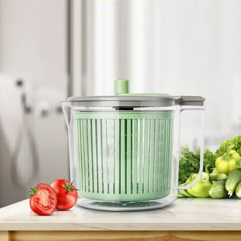 Rổ Quay Rau Elmich EL8421 Dung Tích 5.7L - Dụng Cụ Tiện Lợi Vắt Nước Rau, An Toàn và Dễ Dàng Sử Dụng cho Nhà Bếp