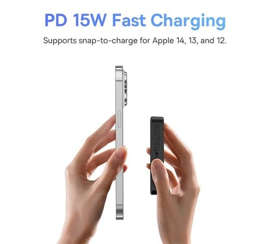 Sạc Dự Phòng Wireless Baseus MagPro 5000mAh Nam Châm 20W - Thiết Kế Gọn Nhẹ, Sạc Không Dây Tự Động
