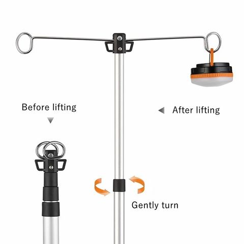 Sào Treo Đèn Cắm Trại Gấp Gọn DJ01 NatureHike 1m94 - Thiết Kế Chắc Chắn Cho Dã Ngoại và Glamping
