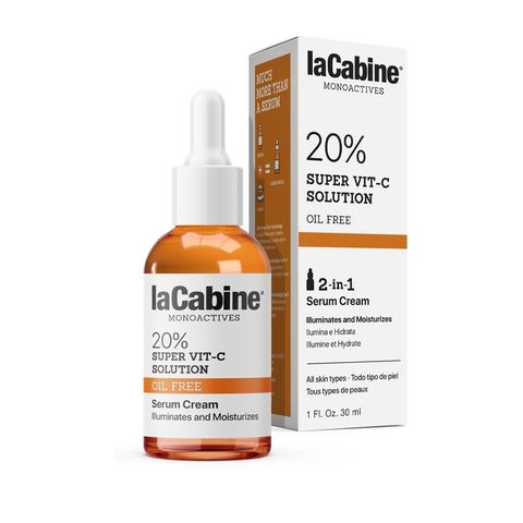Serum Cream laCabine 20% Super Vit-C Solution - Dưỡng sáng da mờ thâm, cấp ẩm, phù hợp với mọi loại da, làm đều màu da.