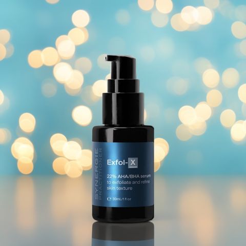 Serum trẻ hóa da Synergie Skin Exfol-X 22% AHA/BHA - Dưỡng da, mờ thâm nám, cải thiện kết cấu da, 30ml