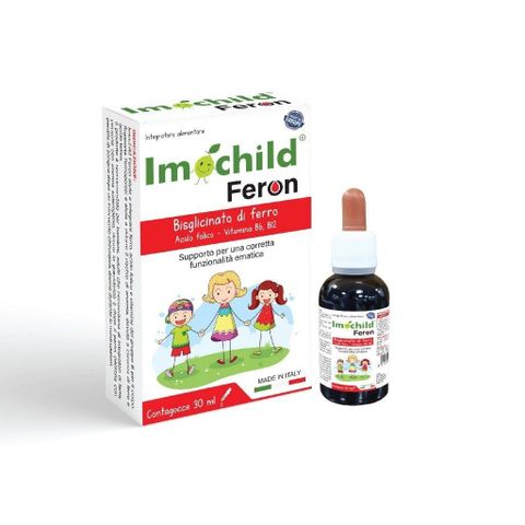 Siro Imochild Feron Bổ Sung Sắt Dạng Giọt cho Trẻ Sơ Sinh - Giúp Tăng Cường Tạo Hồng Cầu và Phát Triển Khỏe Mạnh 30ml