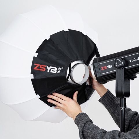 Softbox cầu ZSYB S65 - Phân tán ánh sáng tốt 65cm, Gấp gọn, Kim loại, Ngàm Bowen - Thiết bị chiếu sáng chuyên nghiệp