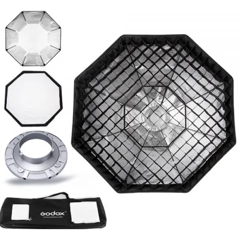 Softbox Lồng Tản Ánh Sáng Bát Giác Godox 95cm/120cm - Thiết Bị Chụp Ảnh Thời Trang và Chân Dung Chuyên Nghiệp