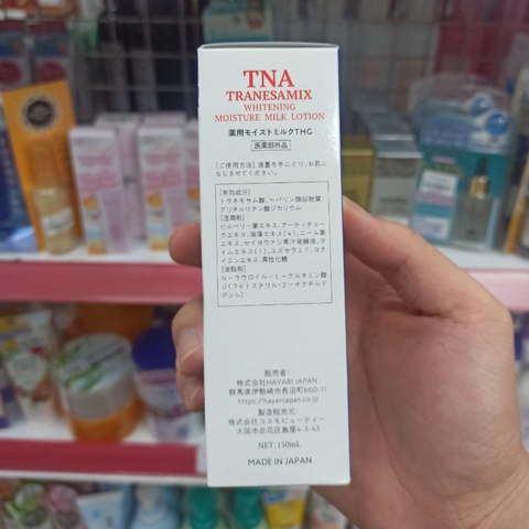 Sữa Dưỡng Trắng Da Ikuyo TNA Tranesamix Whitening Moisture Milk Lotion 150ml - Dưỡng Ẩm, Giúp Làn Da Trắng Sáng, Mịn Màng Tự Nhiên