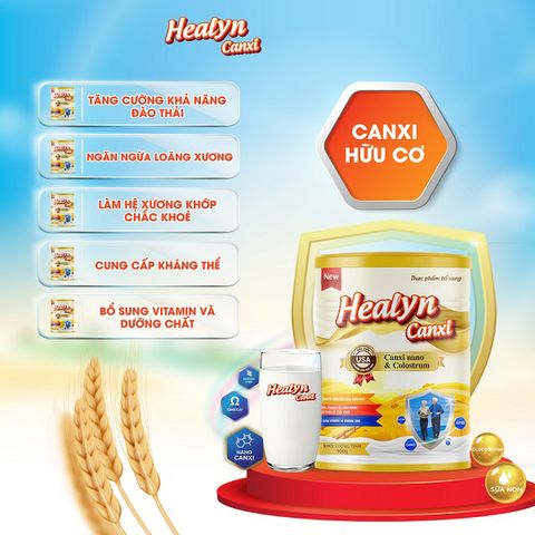Sữa Non Healyn Canxi 900g - Hỗ Trợ Chắc Khỏe Xương, Tăng Cường Hấp Thụ Canxi, Dinh Dưỡng Thiên Nhiên, Giảm Nguy Cơ Thoái Hóa