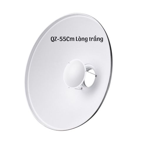 Tản sáng Beauty Dish QZ-55 Silver/White - Thiết bị ánh sáng đa chiều cho chụp ảnh chân dung và studio chất lượng cao