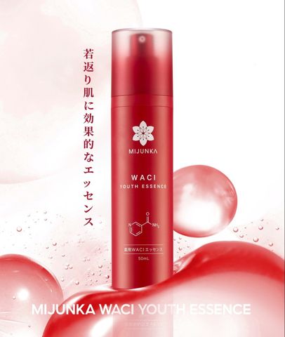 Tinh Chất Trẻ Hóa Da Mijunka Waci Youth Essence 50ml - Serum Tái Tạo Da Chống Lão Hóa, Phục Hồi Da Nhạy Cảm Nhật Bản