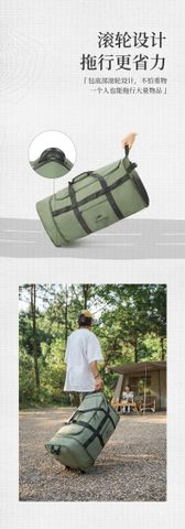 Túi Xách Đa Năng Gấp Gọn Naturehike Glamping NH21LX003 - Balo Du Lịch 88L, Dễ Dàng Di Chuyển với Bánh Xe, Thích Hợp Cắm Trại, Dã Ngoại