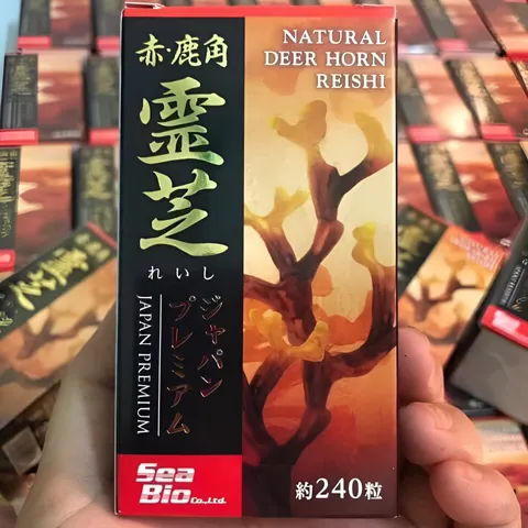 Viên uống Nấm Linh Chi Natural Deer Horn Reishi - Tăng cường sức khỏe, bổ sung dinh dưỡng, hỗ trợ ổn định huyết áp, 240 viên