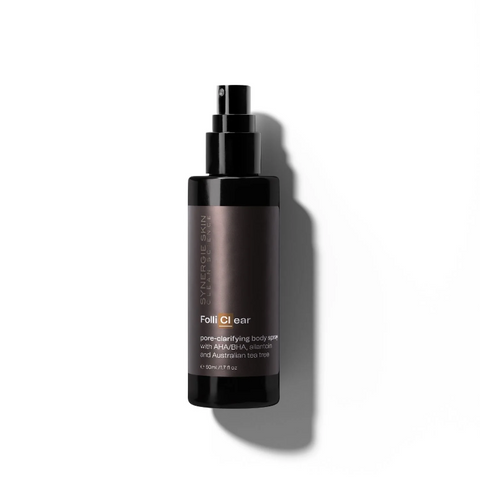 Xịt Giảm Mụn Body Synergie Skin FolliClear 50ml - AHA/BHA Cho Da Thông Thoáng, Ngăn Ngừa Mụn, Phục Hồi Da Kích Ứng
