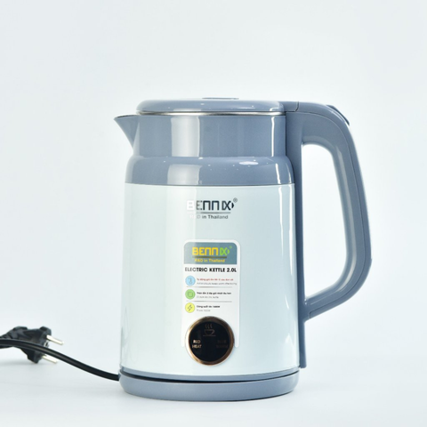 Ấm Siêu Tốc Bennix BN-200EK 2L - Đun Sôi Nước Nhanh, Giữ Ấm 55°C, An Toàn, Tiện Lợi cho Mọi Gia Đình