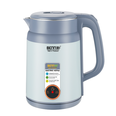 Ấm Siêu Tốc Bennix BN-200EK 2L - Đun Sôi Nước Nhanh, Giữ Ấm 55°C, An Toàn, Tiện Lợi cho Mọi Gia Đình