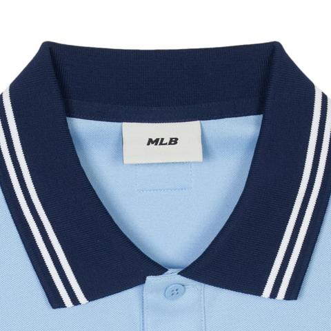 Áo Polo MLB Basic Collar Unisex Thiết Kế Đơn Giản Màu Xanh Dương - Thời Trang Thể Thao Năng Động Cho Mọi Người