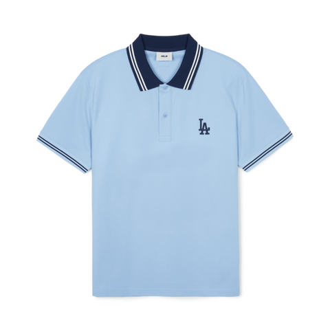 Áo Polo MLB Basic Collar Unisex Thiết Kế Đơn Giản Màu Xanh Dương - Thời Trang Thể Thao Năng Động Cho Mọi Người