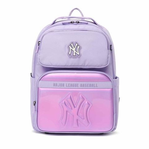 Balo Trẻ Em MLB Led Stamp New York Yankees 7ABK0022N-50LDL Màu Tím - Balo Đeo Vai Tiện Lợi Cho Bé Yêu Học Tập