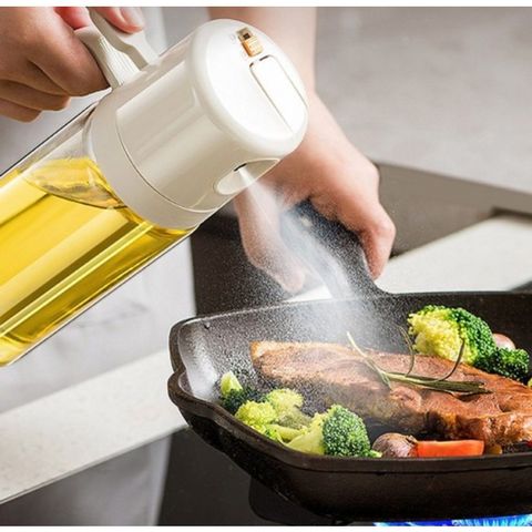 Bình đựng dầu ăn thông minh 2in1 Pinmoo AAB072 550ml - Dễ dàng kiểm soát dầu, thiết kế hiện đại, sử dụng xịt hoặc đổ tiện lợi.