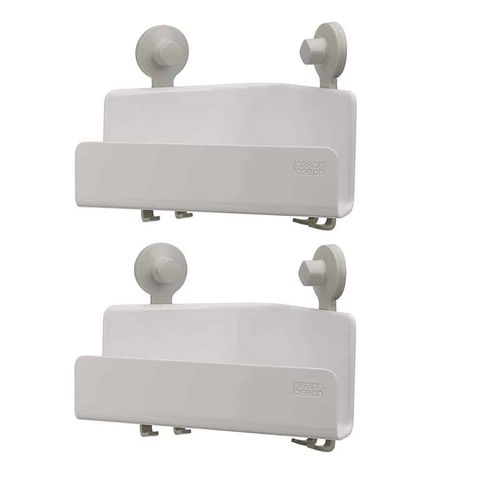 Bộ 2 Kệ Đựng Đồ Gắn Góc Tường Joseph Joseph 70550 EasyStore - Tiện Ích Hóa Nhà Cửa, Chất Liệu Nhựa Cao Cấp, Không Cần Khoan