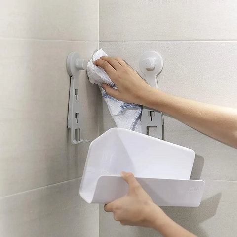 Bộ 2 Kệ Đựng Đồ Gắn Góc Tường Joseph Joseph 70550 EasyStore - Tiện Ích Hóa Nhà Cửa, Chất Liệu Nhựa Cao Cấp, Không Cần Khoan