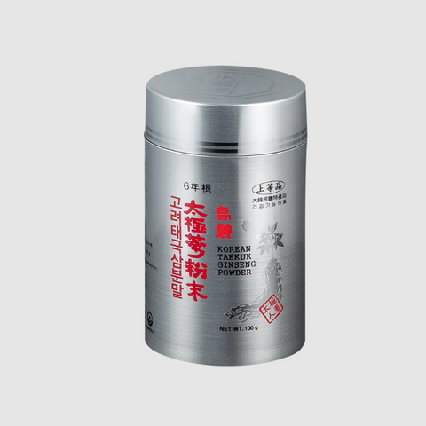 Bột Thiên Sâm Chính Phủ Korean Taekuk Ginseng Powder Premium 100g - Tăng Cường Sức Khỏe, Tăng Đề Kháng, 100% Hồng Sâm Nguyên Chất